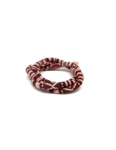 cordon coton tissé ethnique rouge et blanc 2