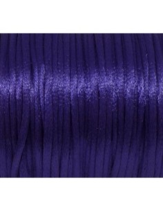 Cordon Queue de rat 2mm de couleur violet, bleu persan brillant 2