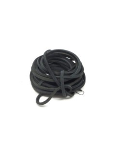 R-Environ 2m de chute de cuir carré de couleur noir -...
