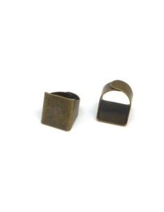 Support bague réglable metal couleur bronze