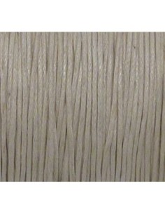 10m fil coton ciré 1mm de couleur blanc cassé, écru