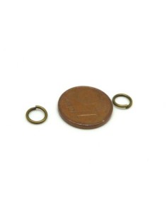 Anneaux de jonction 6mm x 0,9mm en métal de couleur bronze 2