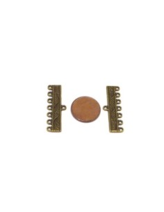 6 Embouts multi rangs ouvragé 7 fils 30mm pour cordon,... 2