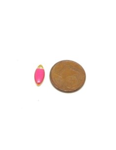 5 petites navettes émaillés recto/verso 10,7 x 4,5mm de... 2