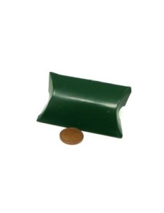 10 Petites boites cadeaux berlingot 6cm x 4cm en carton de couleur vert fin foncé peut être customisée 2