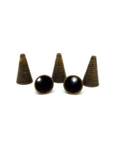 2 Embouts calotte conique 24,6mm x 15,1mm, cache nœud en...