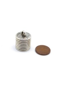 2 Grands Embouts pour cordon de 13mm, cache nœud en métal... 2
