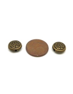 perle bronze ronde pas chere 10mm en métal 2