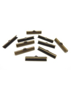 Embout griffe  30mm en métal de couleur bronze