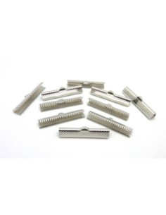 Serre ruban 30mm en métal argenté