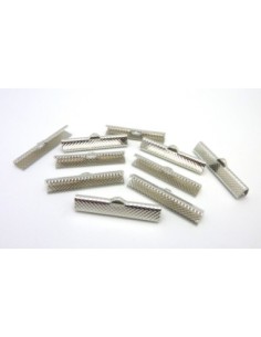 Serre ruban 30mm en métal argenté 2