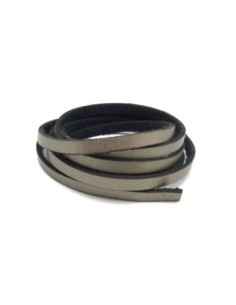 R_1m lanière cuir 5mm de couleur gris bis légèrement texturé