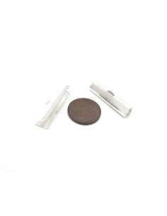 Embout griffe argenté 25mm 2