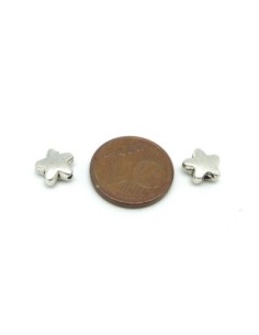 R-20 petites perles étoiles 7,1mm en métal argenté 2