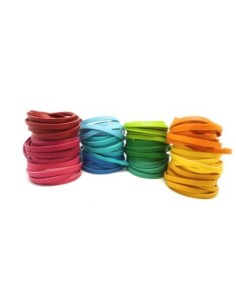 R-Lot de 12 fois 1,3m Cordon plat cuir synthétique...