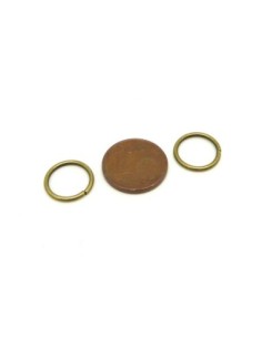 anneaux de jonction 12mm en métal de couleur bronze épaisseur 1,2mm 2