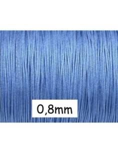 Fil de jade 0,8mm pour tissage bleu ciel