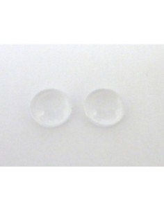 Cabochon 14mm rond loupe en verre