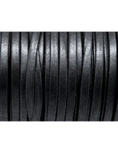 85cm Lanière simili cuir 3mm de couleur gris anthracite... 2