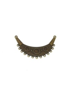 Plastron intercalaire en métal de couleur bronze