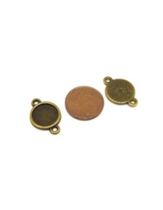 R-10 Supports cabochon connecteur rond pour cabochon 10mm... 2