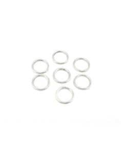 anneau fermé cercles 12mm en métal argenté