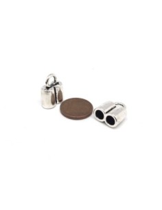 Embouts double pour cordon de 4,5mm - 5mm  2