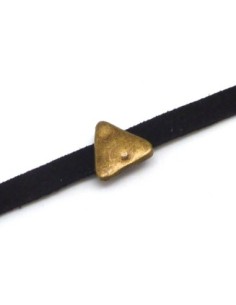 Passant slide metal couleur bronze pour lanière de 4mm