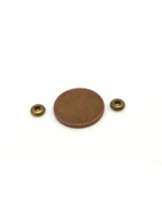 Perle rondelle bronze 5mm 2