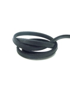 R-1m Cuir plat largeur 10mm de couleur noir aspect... 2