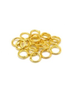 Anneaux de jonction 6mm X 0,9mm en métal doré