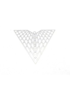 1 breloque triangle ajouré aile filigrane en métal... 2