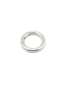 Mousquetons rond pour sac en métal argenté 
