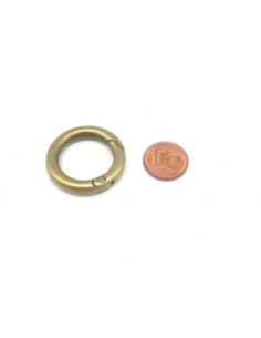Mousqueton porte clé rond de sac, fermoirs 29mm en métal de couleur bronze  2