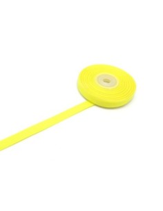 1 bobine de 19m de ruban gros grain de largeur 10mm souple de couleur jaune vif