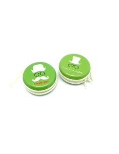 Boite de rangement à secret, porte-monnaie motif moustache à fermeture éclair diamètre 7cm
