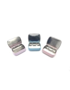 Lot de 3 Boites métalliques de rangement ou boite à collectionner motif assorti gourmandise tea time muffins rose 2