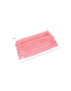 galon frange  rose en polyester et coton