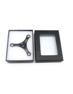 Fidget spinner Hand spinner  TOY Hélice en aluminium de couleur noir métallisé 2