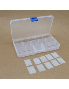Boite de rangement 17cm X 9,5cm X 2cm perles, scrapbooking, boutons 2