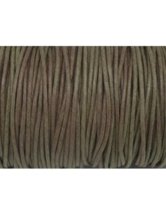 10m Cordon coton ciré 2mm de couleur marron dégradé