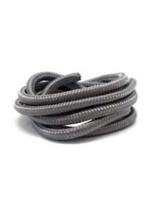 Cordon tressé polyester 5mm gris