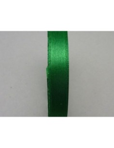 Ruban plat satiné 9,5mm de couleur vert sapin 2