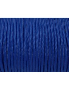 paracorde 3mm cordon nylon tressé, gainé bleu électrique