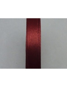 Ruban galon plat satiné 9,5mm de couleur rouge bordeaux 2