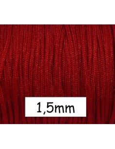 Fil de jade 1,5mm rouge vif 