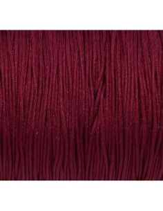 Fil de jade 0,8mm rouge grenat idéal bracelet fin avec noeud coulissant 2