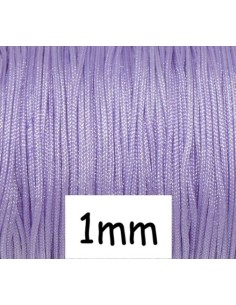 Fil nylon tressé 1mm parme pour création bijoux - WRAP - SHAMBALLA