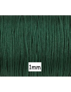 Fil de jade 1mm vert foncé - idéal noeud coulissant - WRAP - SHAMBALLA