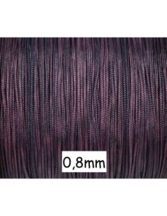 Fil de jade 0,8mm violet effet délavé - idéal noeud coulissant - SHAMBALLA-WRAP